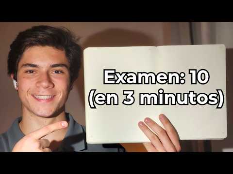 Dame 3 mins y sacarás 10 en tu próximo examen.