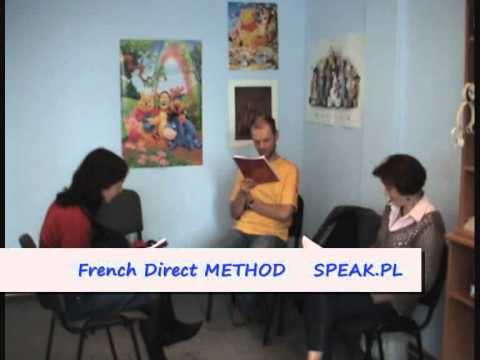 French lesson reading DIRECT METHOD SPEAK.PL