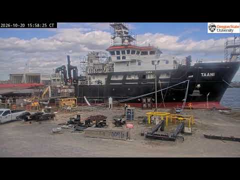 Live webcam view of R/V Taani Research Vessel Construction