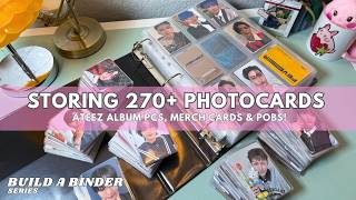 Storing Photocards #4 // So Many Ateez Album PCs, Merch PCs and POBs!