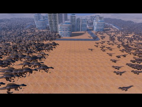 10.000 SPINOSAURUS vs 10.000 T-REX | Ultimate Epic Battle Simulator