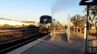 preview picture of video 'Extended Amtrak 775 set at Van Nuys [HD]'