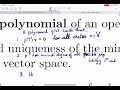 Axler Linear Algebra Done Right Section 5B Minimal Polynomial