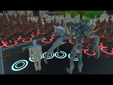 🔥FPS EXTREME ZOMBIE ESCAPE WITH TAME SCOURGE IN CITY - Animal Revolt Battle Simulator