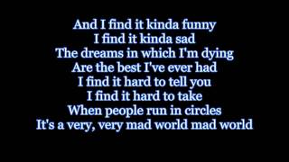 Gary Jules - Mad World Lyrics HD