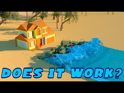 The Best And The Worst Coastline Protection Barrier | Water Simulation