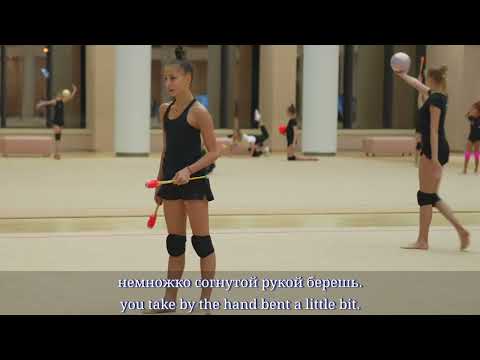 Maria Borisova training w/ Alina Kabaeva clubs 2024