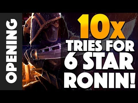 10x Tries for 6 Star RONIN! Featured Cavalier Crystal Opening