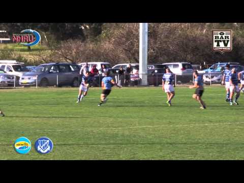 2015 NHRU Round 12 Premier 2 Highlights - Southern Beaches v Wanderers