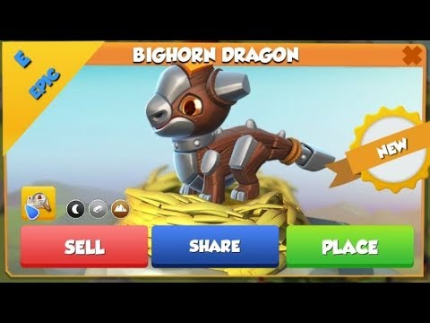 BIGHORN DRAGON Hatching! Heroic Mode Map Completion Reward! - DML #633