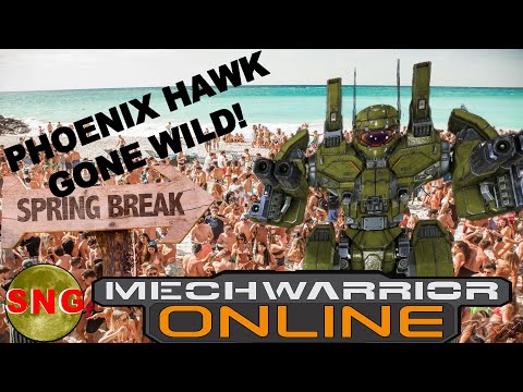 MWO Drop Day #54: Over 1,000 DMG in Phoenix Hawk 2C
