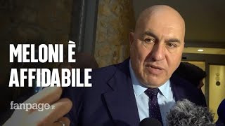 Crosetto: Giorgia Meloni è affidabile, persona migliore per gestire questo momento
