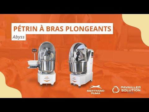 video 1, Pétrin à bras plongeants ABYSS 100 kg