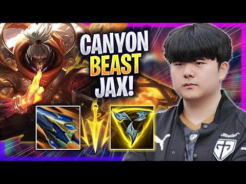 CANYON IS A BEAST WITH JAX! - GEN Canyon Plays Jax JUNGLE vs Poppy! | Season 2024