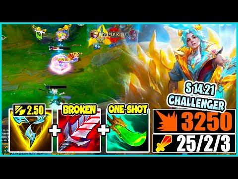 EZREAL ADC S14.21 BUT MY Q IS A LITERAL NUKE THAT ONE SHOTS YOU (4 ZAP ITEMS AT ONCE)
