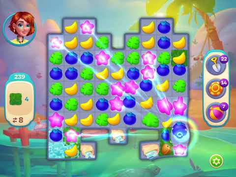 Hawaii Match-3 Mania Level 239 - No Boosters - FULL STORY - CaroGamesNL