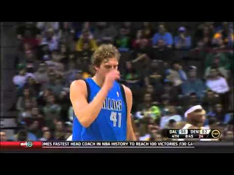 Dirk Nowitzki décapite Rodrigue Beaubois