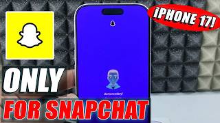 Enable dark mode only for snapchat iphone 17!