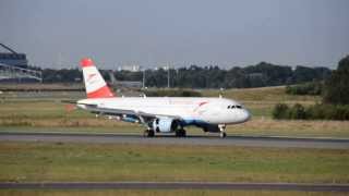 preview picture of video 'Landung Austrian Airlines in Hamburg'