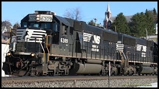 preview picture of video 'Norfolk Southern action at Cresson & Gallitzin, PA - 12-28-2013'