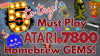 Five to Try Atari 7800 Homebrew!