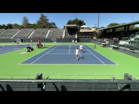 Sabina Zeynalova and Kylie Collins (Texas) vs  Angelica Blake and Connie Ma (Stanford)