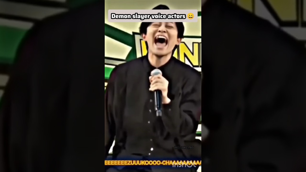 Demon slayer voice actors 😄💕 #demonslayer #kimetsunoyaiba #animeedit #cosplay #shorts #ytshorts#cute