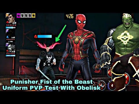 Punisher Fist of the Beast Uniform PVP Test With Obelisk - Marvel Future Fight