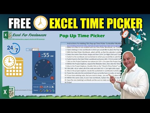 FREE Excel Time Picker Pop Up That Will Change Your Life