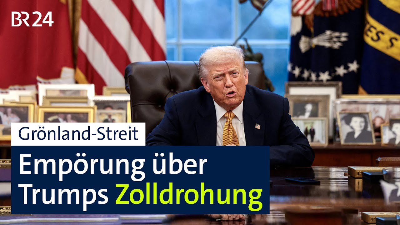 Grönland-Streit: Empörung über Trumps Zolldrohung | BR24