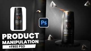 Mastering Perfume Product Manipulation in Photoshop Plus Free PSD File🔥