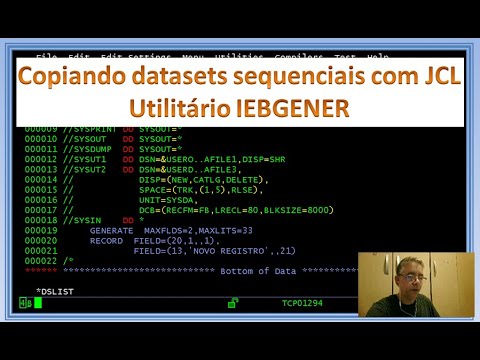 Copiando datasets sequenciais com JCL - Utilitário IEBGENER