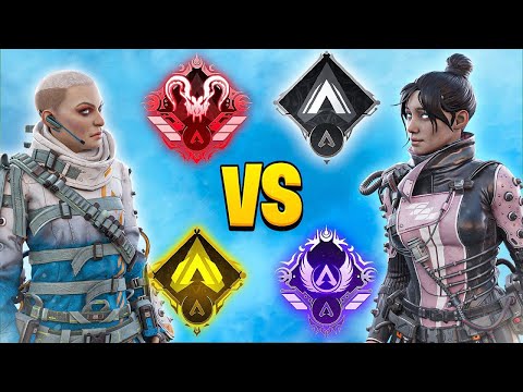 1 Wraith from EVERY RANK 1v1... Who Wins?