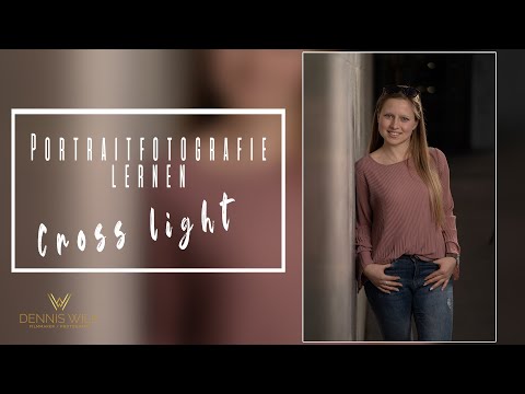 Portrait Fotografie lernen: Cross light / Haarlicht richtig setzen