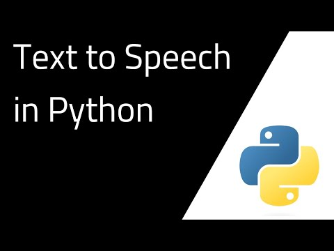 Python Tutorials Text To Speech Tts In Python