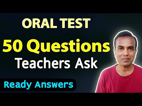 50 Questions Teachers Ask in Oral Test | 12th English Oral Exam | Ready Answers