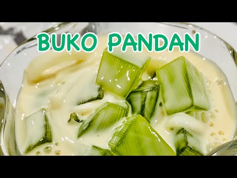 EASY CREAMY BUKO PANDAN / Super easy buko pandan. Filipino dessert