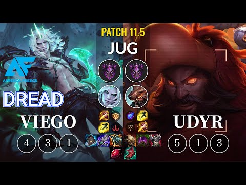 AF Dread Viego vs Udyr Jungle - KR Patch 11.5
