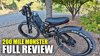 200 Mile Long Range 30+mph MONSTER! - Eahora ROMEO PRO Ebike Review