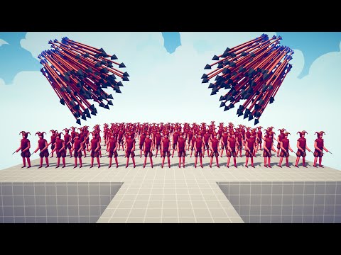 JESTER ARMY vs EVERY DUO GODS - Totally Accurate Battle Simulator TABS