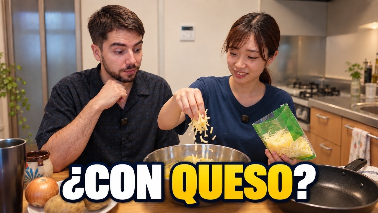 Hacemos tortilla española en Japón… y Nao le pone queso