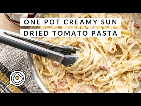 One Pot Creamy Sun Dried Tomato Pasta