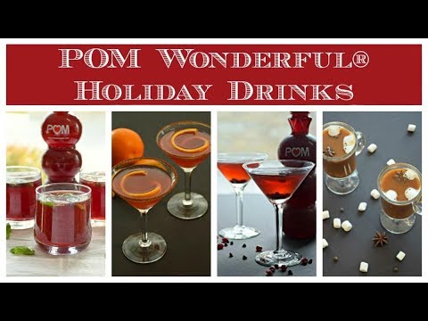 Pomegranate Cocktails and Mocktails