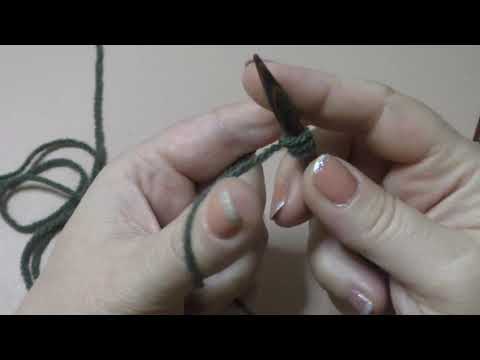 Maschenanschlag vom Arbeitsfaden aus /  stricken lernen / Maschenschäfchen