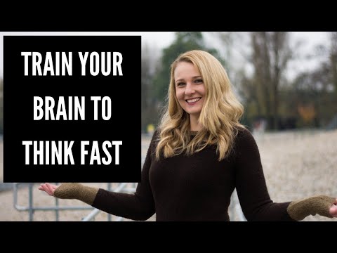 How to Train your Brain to THINK FAST in English