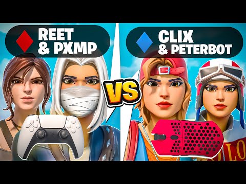 Peterbot & Clix VS Reet & Pxmp (CONTROLLER VS KEYBOARD & MOUSE)