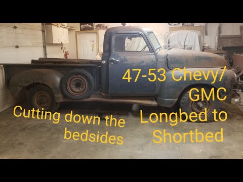 1947-1953 Chevy and Gmc Longbed to Shortbed Conversion: How to easily shorten the bedsides