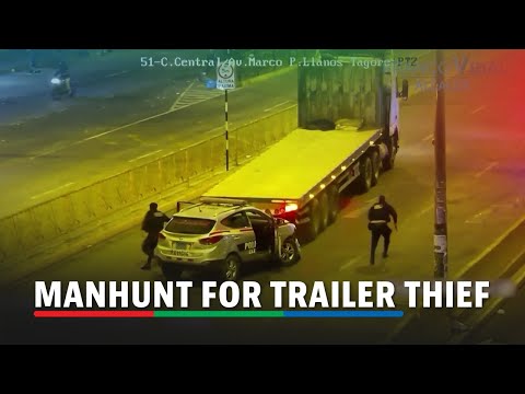 Video shows dramatic manhunt for trailer thief in Peru's capital ABS-CBN News