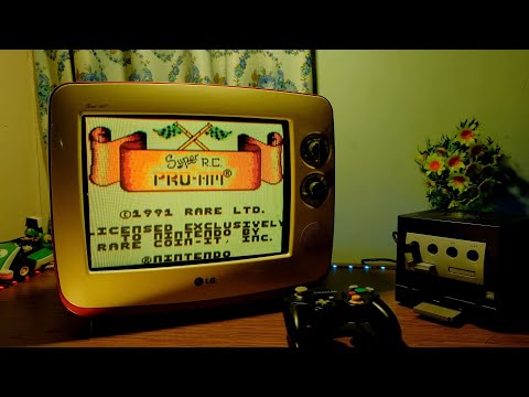Gaming on CRT | Nintendo Gamecube | GB Player | Super R.C. Pro-Am | LG Retro CRT TV