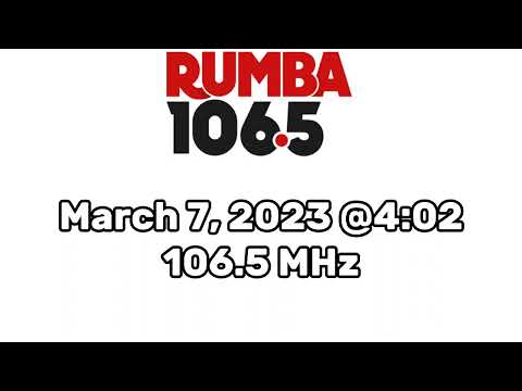 WRUB 106.5/WFUS-HD2 103.5/W275AZ 102.9 Rumba Legal ID (Sarasota, FL)